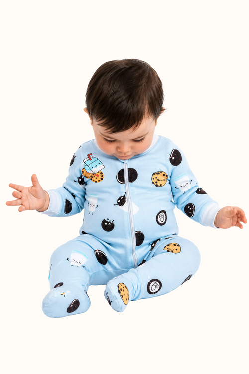 Pijama Bebe Enteriza Galletas en Piel de Durazno
