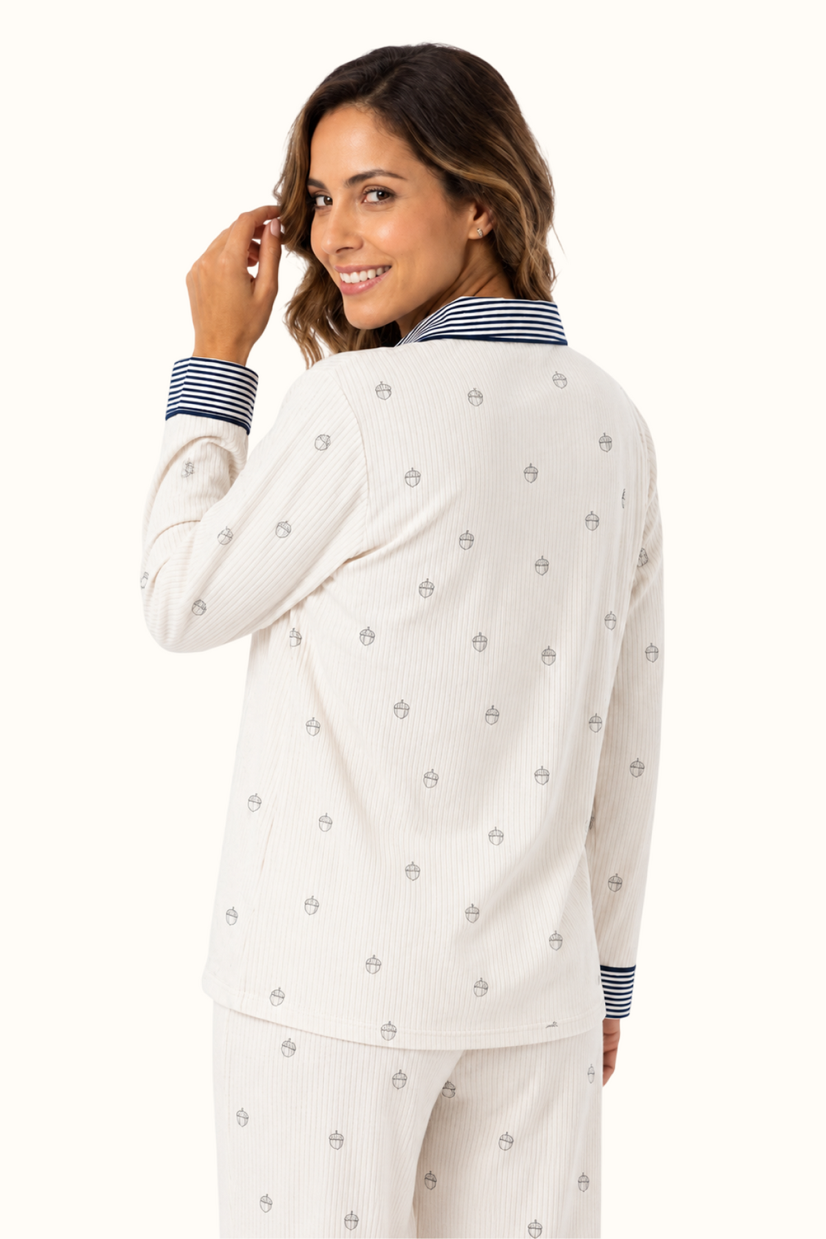 Pijama Rayas Bellota Algodón Mujer Dos Piezas
