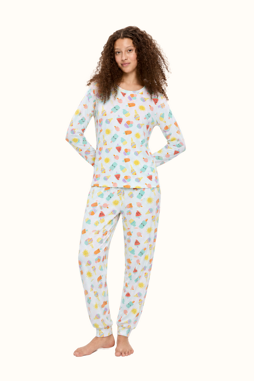Pijama Algodón Paletas Mujer