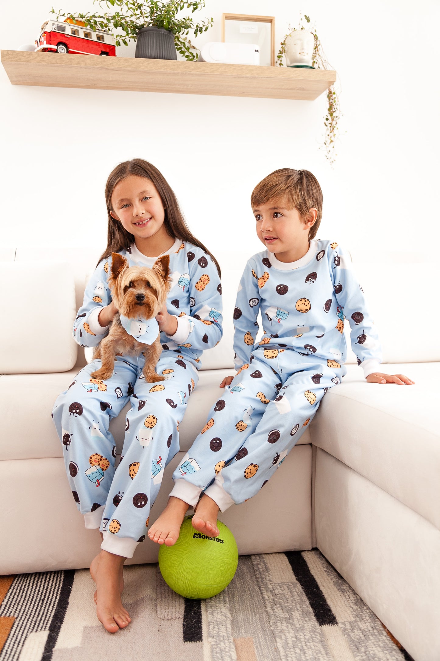Pijama Niños Galletas Dos Piezas en Piel de Durazno