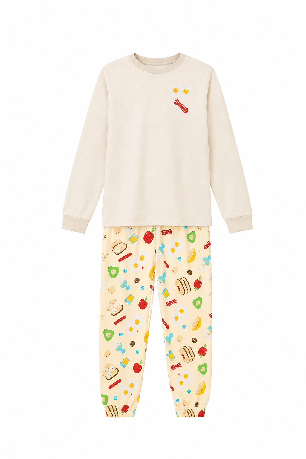 Pijama Adulto Desayuno en Piel de Durazno Unisex