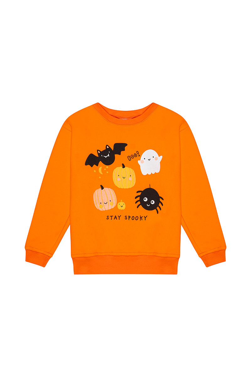 Saco Niños Calabazas Halloween Naranja