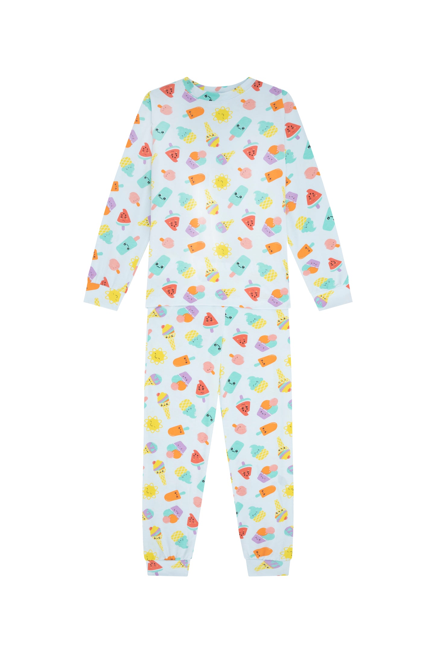 Pijama Algodón Niños Dos Piezas Paletas
