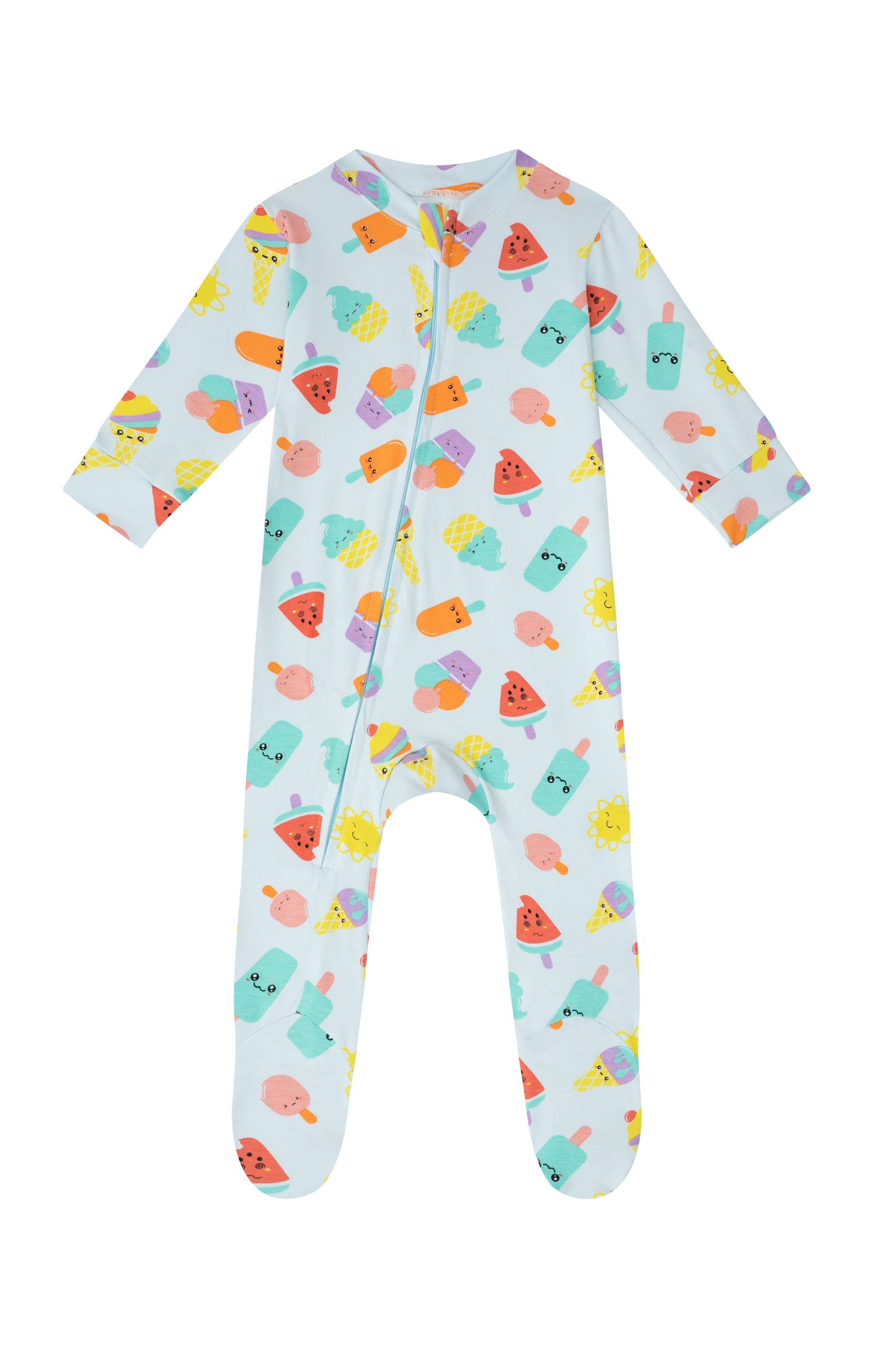 Pijama Algodón Bebe Enteriza Paletas