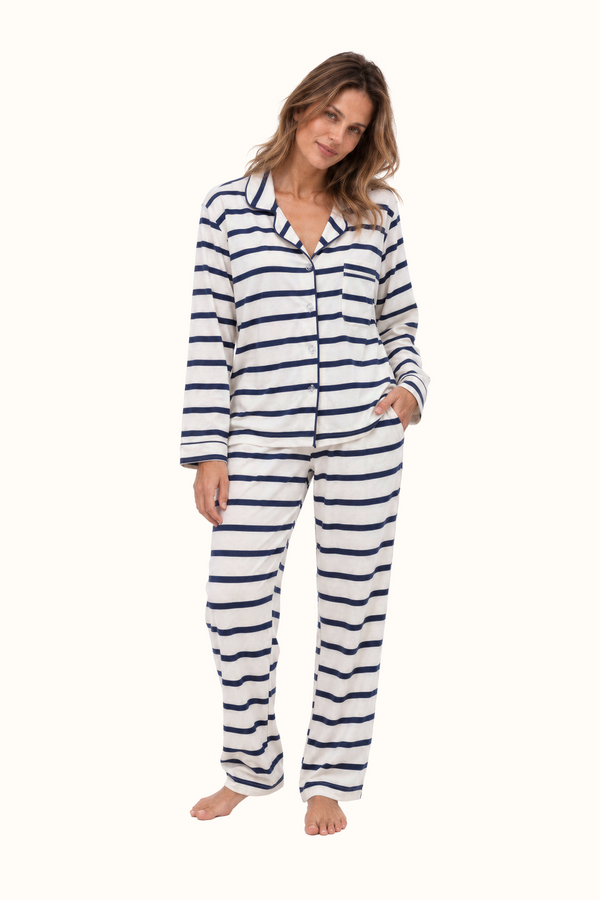 Pijama Maya Rayas Turquí