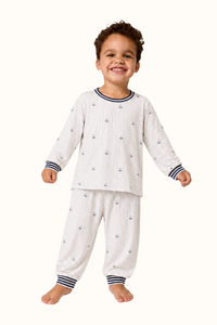 Pijama Rayas Bellota Algodón Niños Dos Piezas