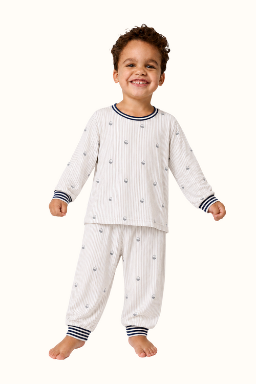 Pijama Rayas Bellota Algodón Niños Dos Piezas
