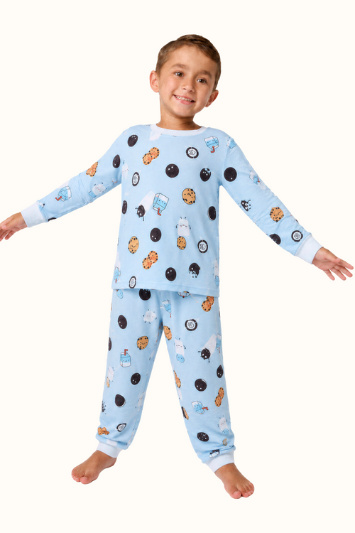 Pijama Niños Galletas Dos Piezas en Piel de Durazno