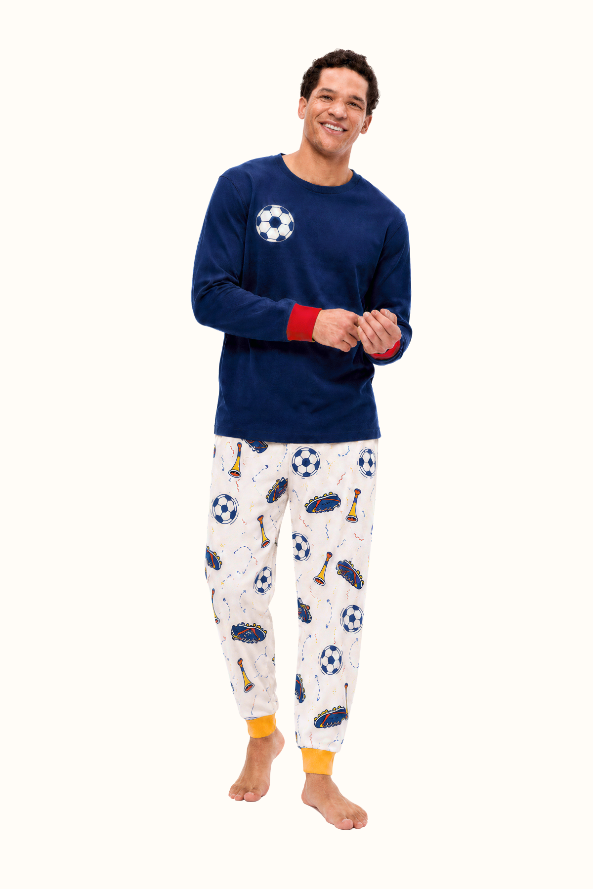 Pijama Fútbol Adulto Unisex en Piel de Durazno