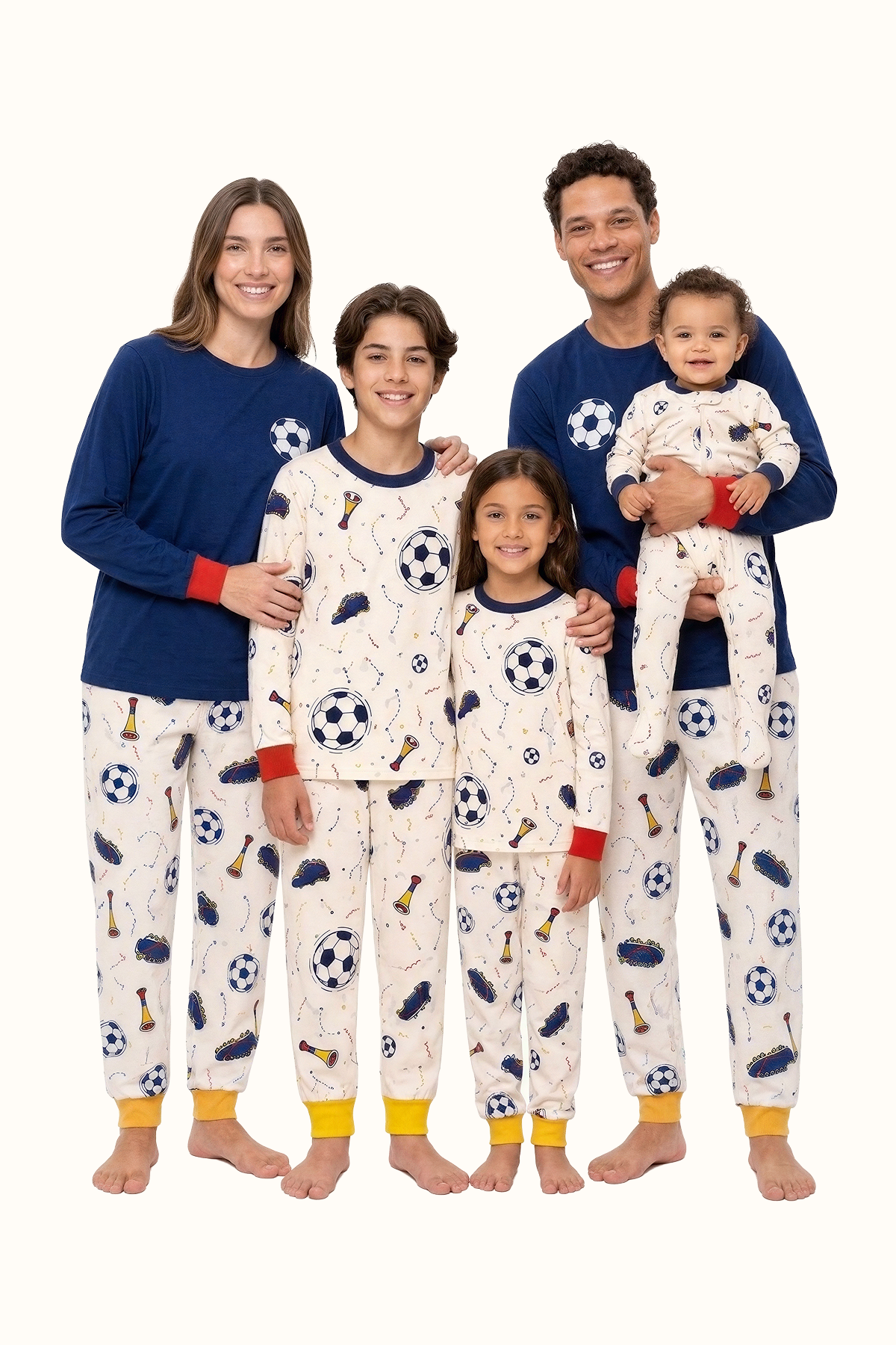 Pijama Fútbol Adulto Unisex en Piel de Durazno
