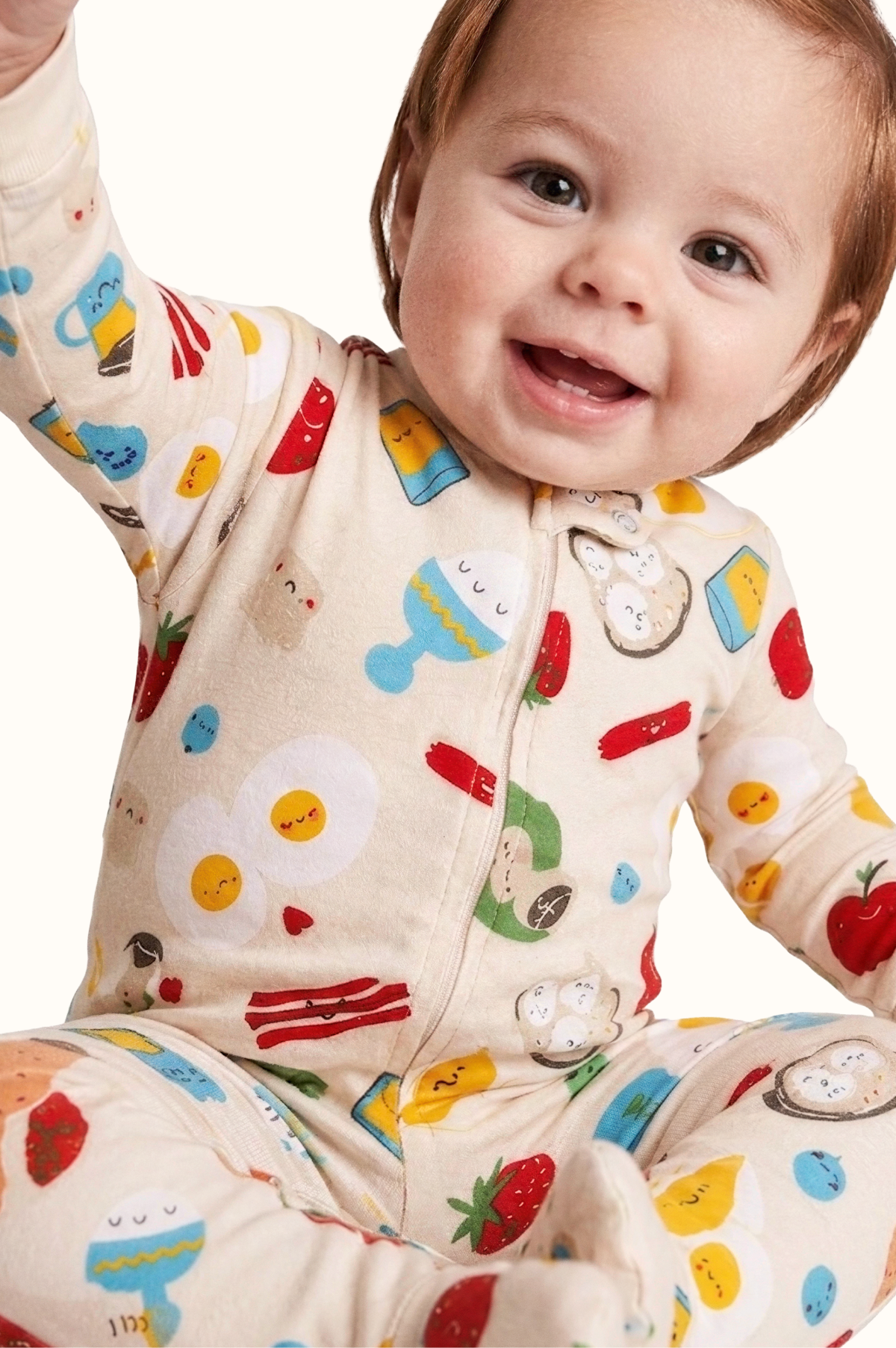 Pijama Bebe Enteriza Desayuno en Fleece