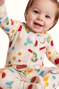 Pijama Bebe Enteriza Desayuno en Fleece