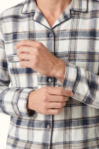 Pijama Algodón Leñadora Crema Hombre