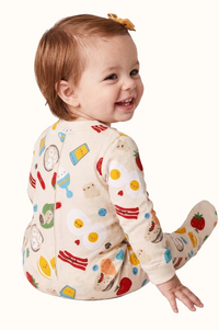 Pijama Bebe Enteriza Desayuno en Fleece