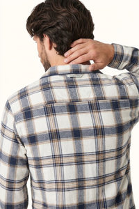 Pijama Algodón Leñadora Crema Hombre