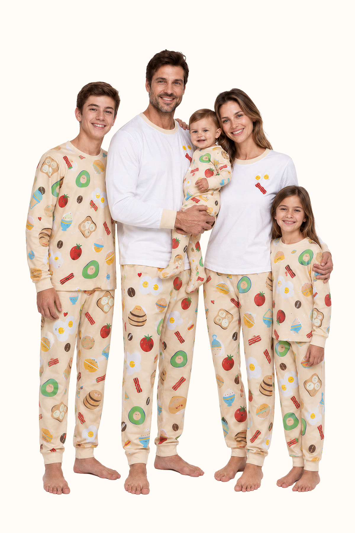 Pijama Adulto Desayuno en Piel de Durazno Unisex