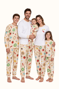 Pijama Adulto Desayuno en Piel de Durazno Unisex