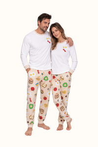 Pijama Adulto Desayuno en Piel de Durazno Unisex