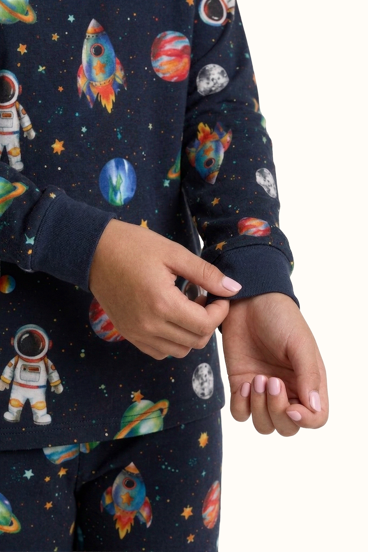 Pijama Teens Dos Piezas Astronauta en Piel de Durazno