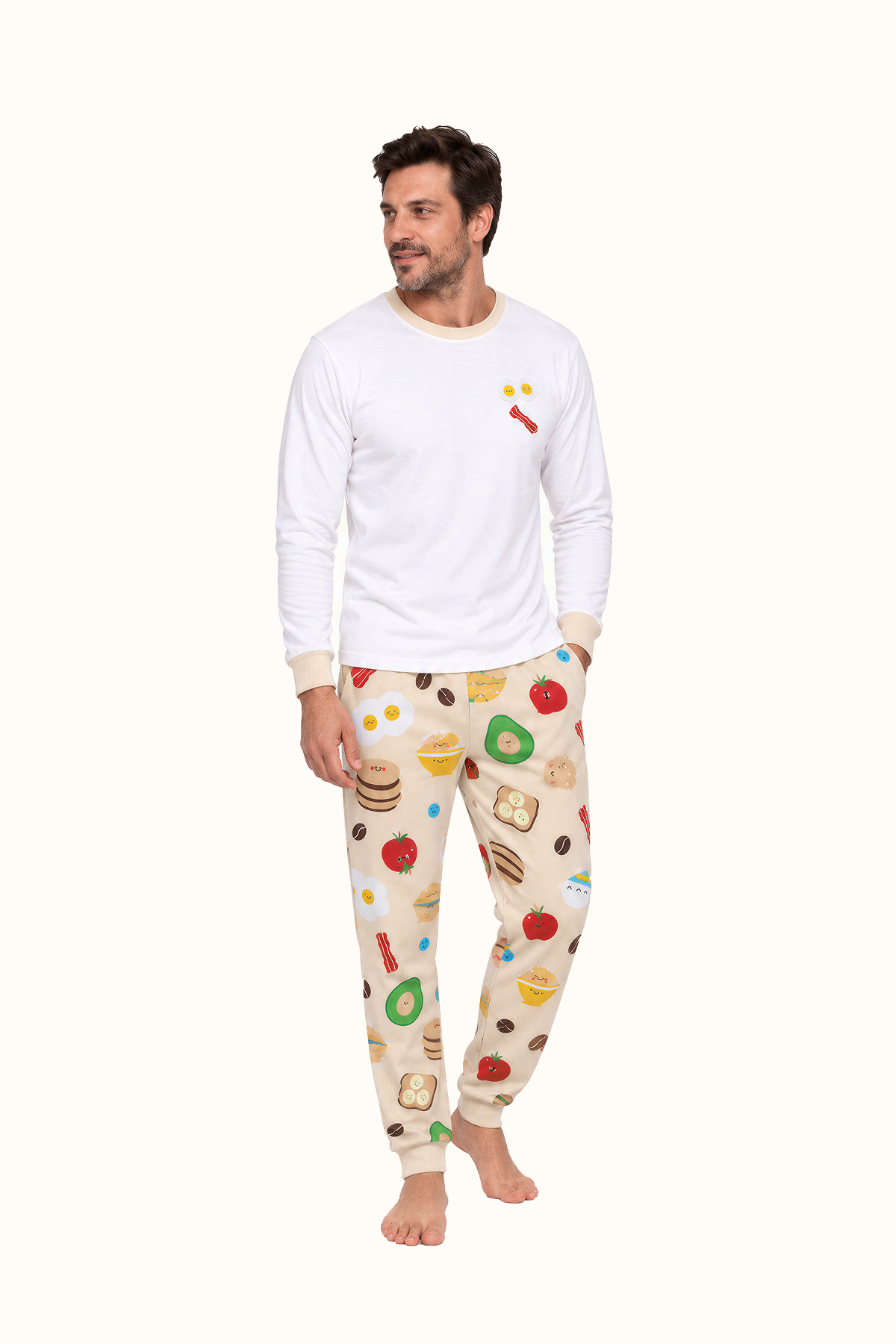 Pijama Adulto Desayuno en Piel de Durazno Unisex