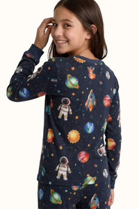 Pijama Teens Dos Piezas Astronauta en Piel de Durazno