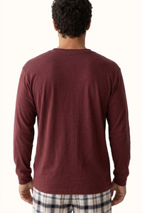 Pijama Algodón Vinotinto Cuadros Hombre
