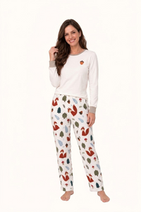 Pijama Adulto Bosque Bellota en Piel de Durazno Unisex