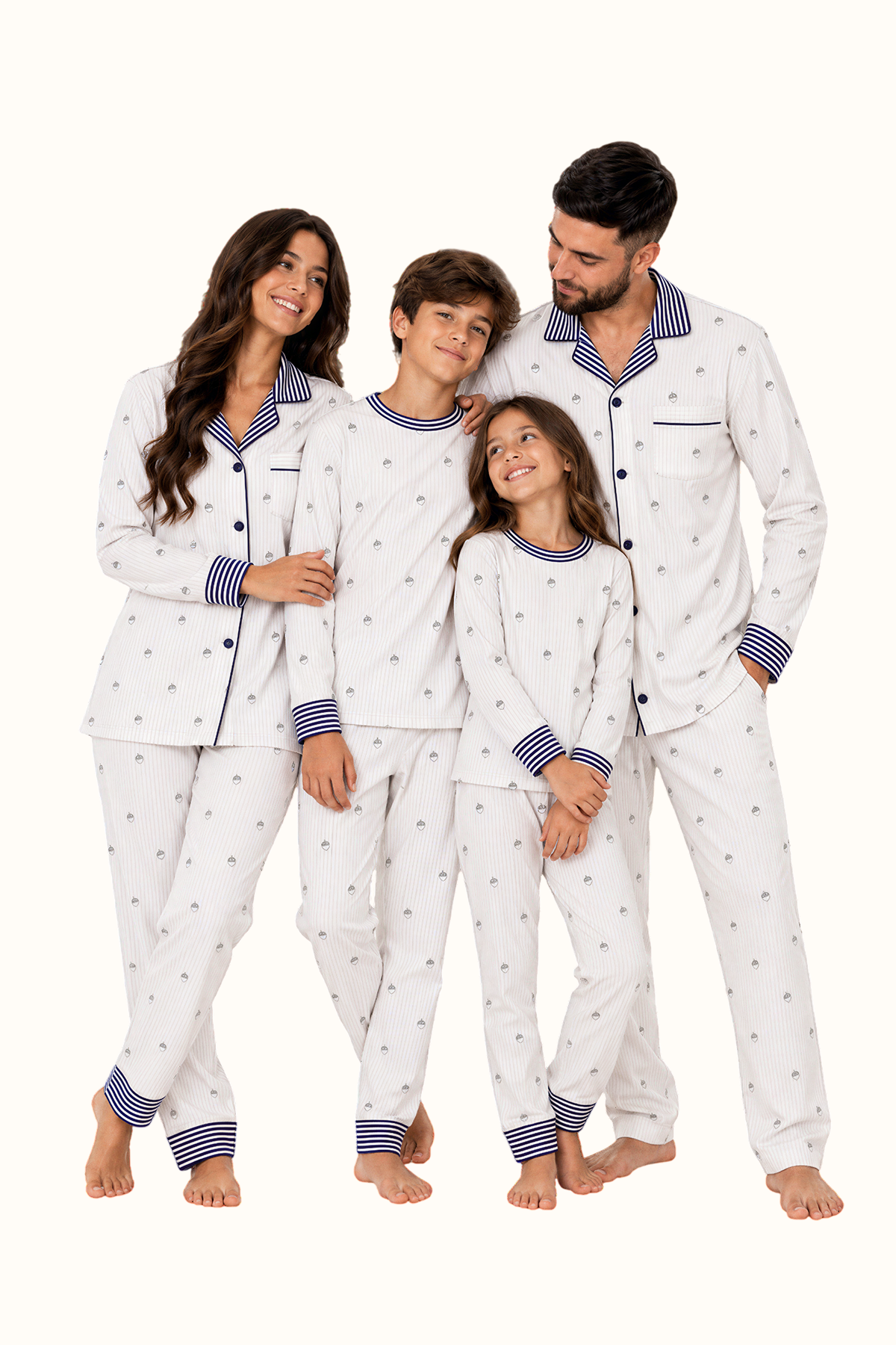 Pijama Adulto Rayas Bellota Algodón Dos Piezas