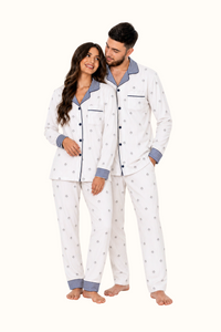 Pijama Adulto Rayas Bellota Algodón Dos Piezas