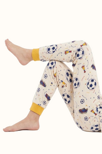Pijama Teens Dos Piezas Fútbol en Piel de Durazno