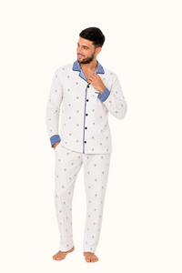 Pijama Adulto Rayas Bellota Algodón Dos Piezas