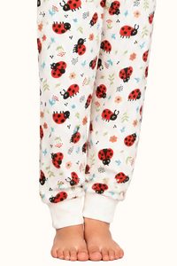 Pijama Fleece Niños Dos Piezas Mariquitas