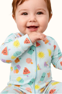 Pijama Algodón Bebe Enteriza Paletas