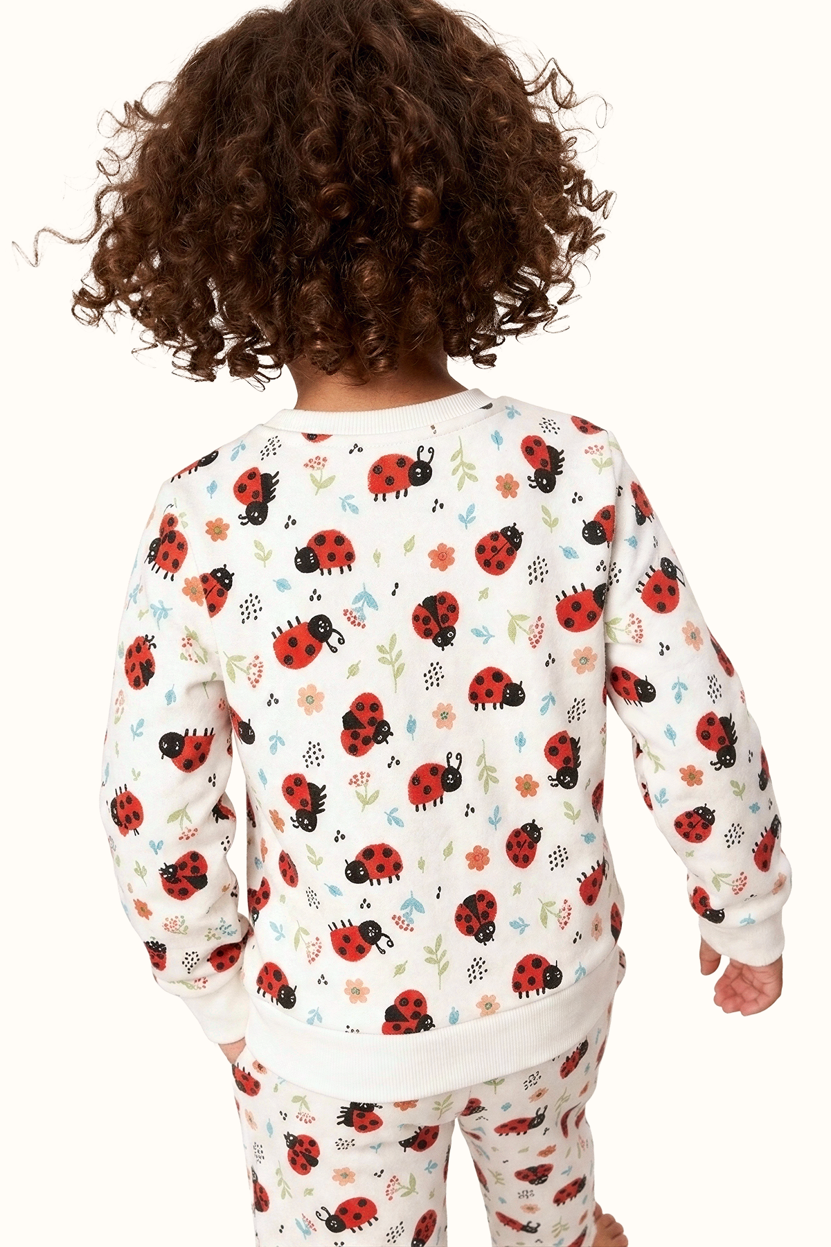 Pijama Fleece Niños Dos Piezas Mariquitas