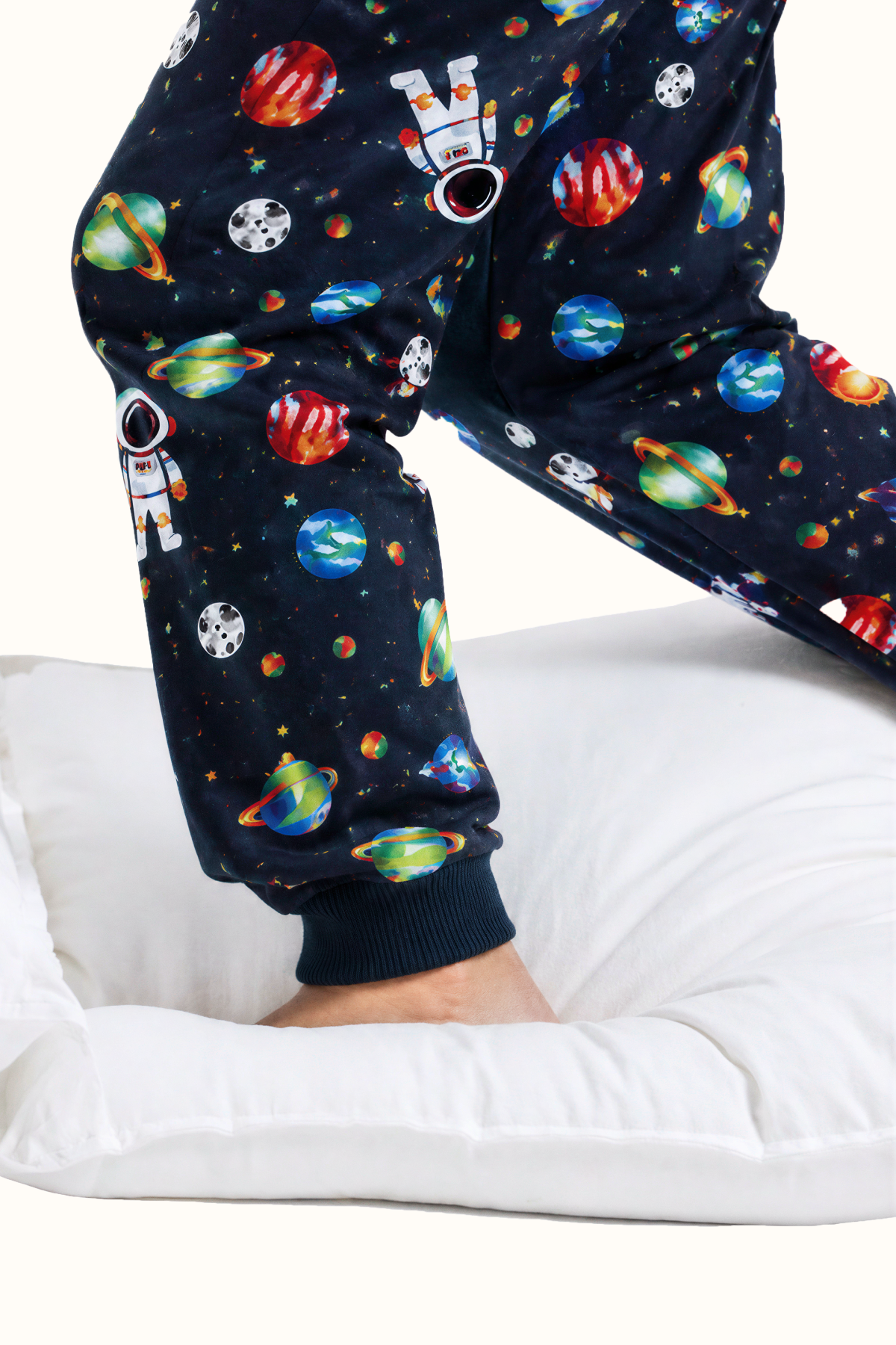 Pijama Niños Astronautas Dos Piezas en Piel de Durazno