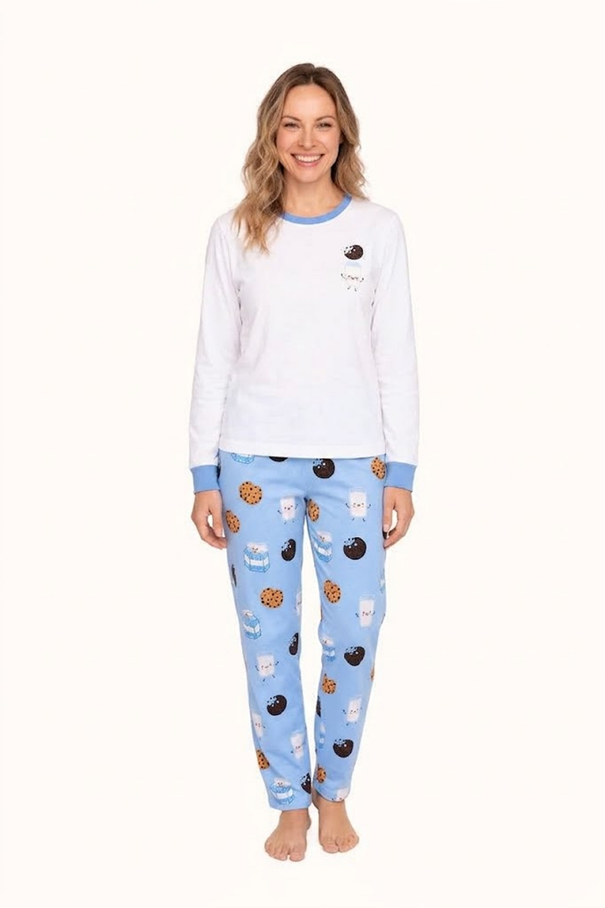 Pijama Adulto Galletas en Piel de Durazno Unisex