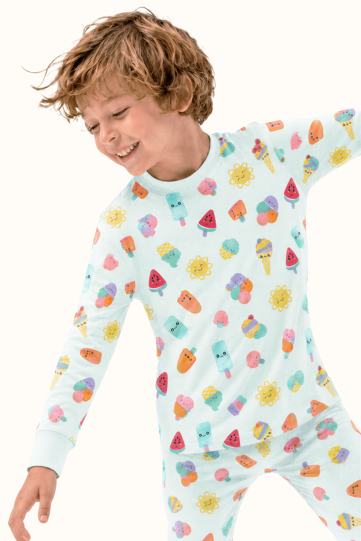 Pijama Algodón Niños Dos Piezas Paletas