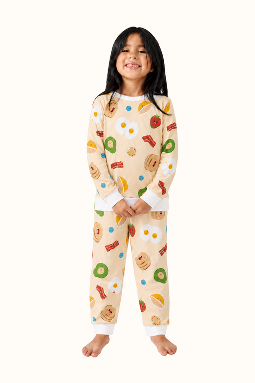Pijama Fleece Niños Dos Piezas Desayunos