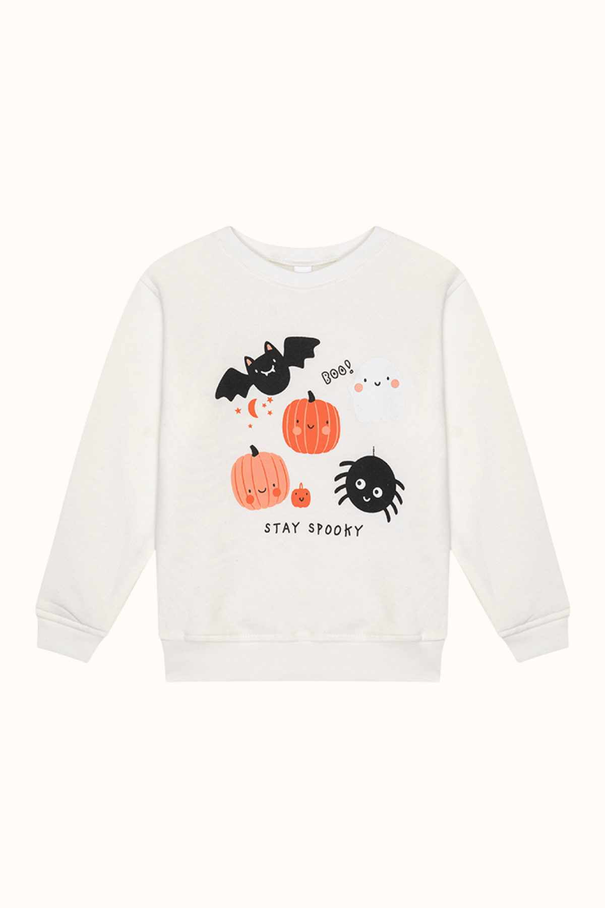 Saco Niños Calabazas Halloween Beige