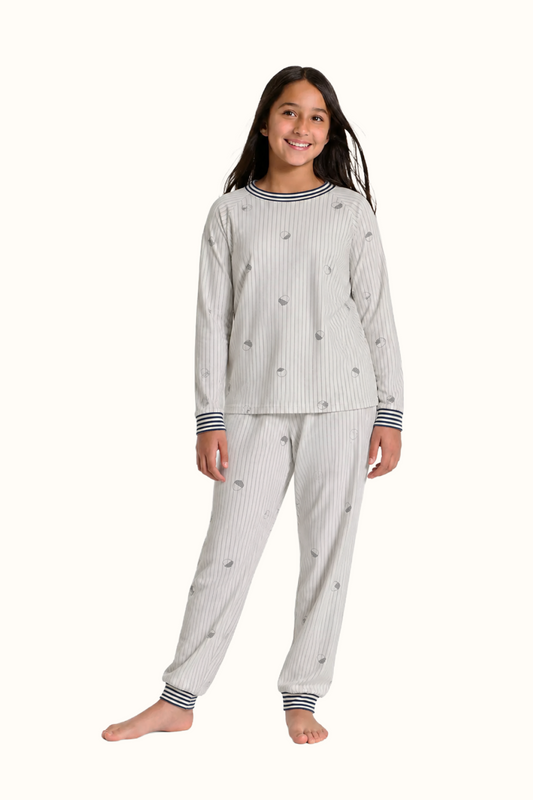 Pijama Teens Dos Piezas Bellota Rayas en Algodón