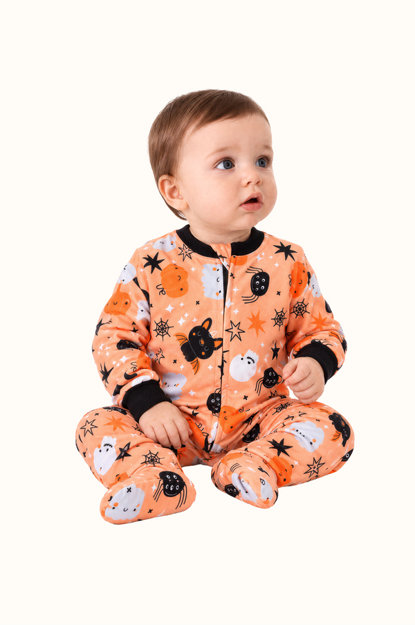 Pijama Fleece Bebe Enteriza Halloween