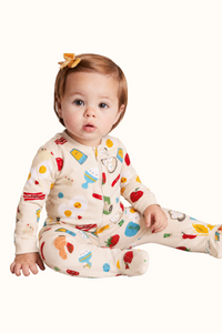Pijama Bebe Enteriza Desayuno en Fleece