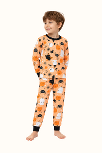 Pijama Fleece Niños Dos Piezas Halloween