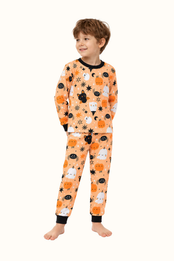 Pijama Fleece Niños Dos Piezas Halloween