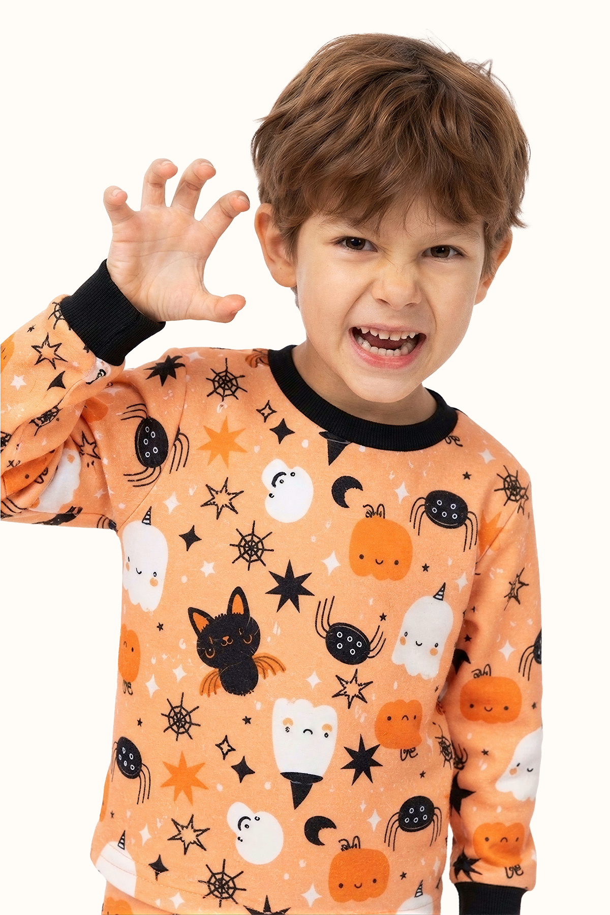 Pijama Fleece Niños Dos Piezas Halloween
