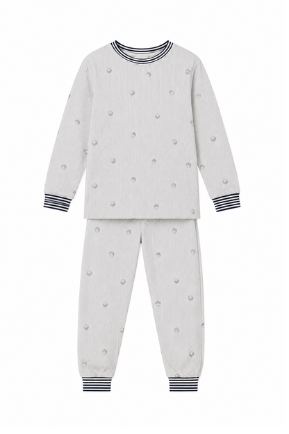 Pijama Rayas Bellota Algodón Niños Dos Piezas