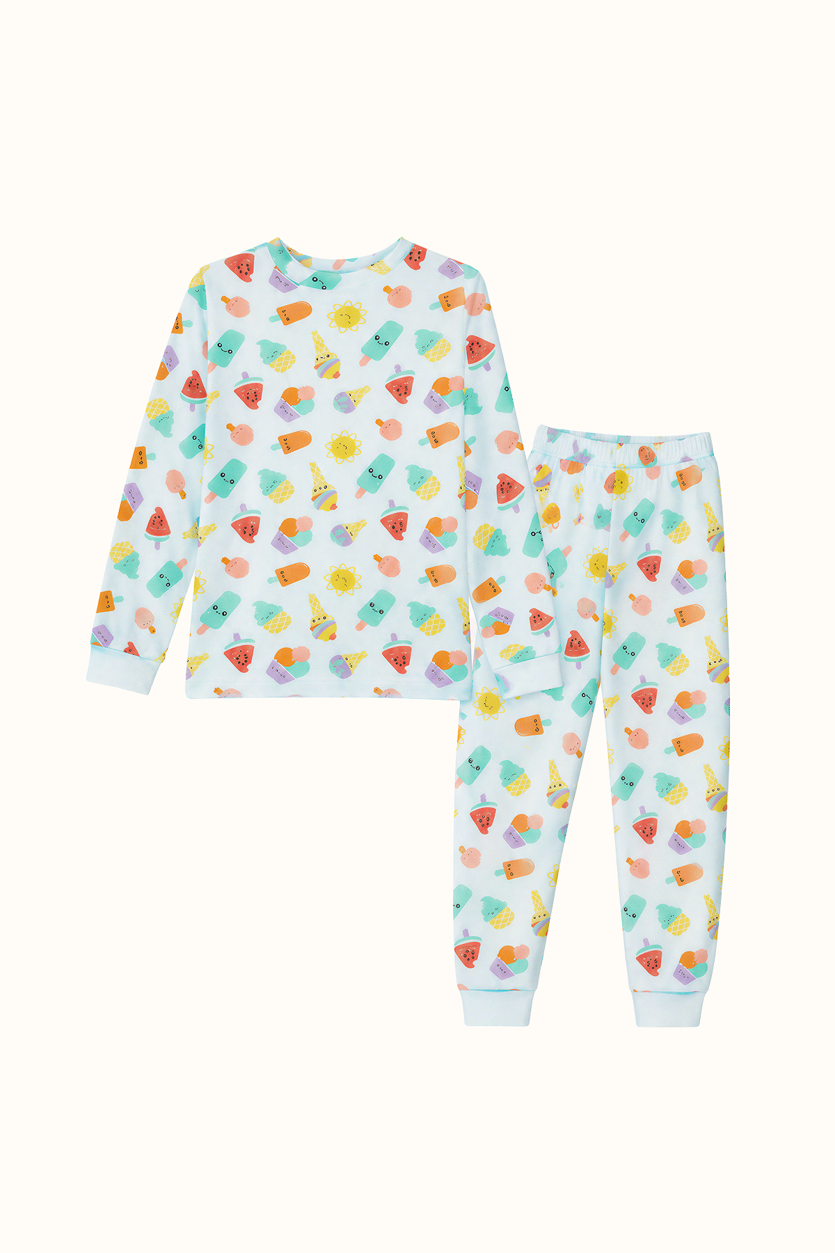Pijama Algodón Niños Dos Piezas Paletas