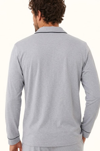 Pijama Fleece Hombre Gris