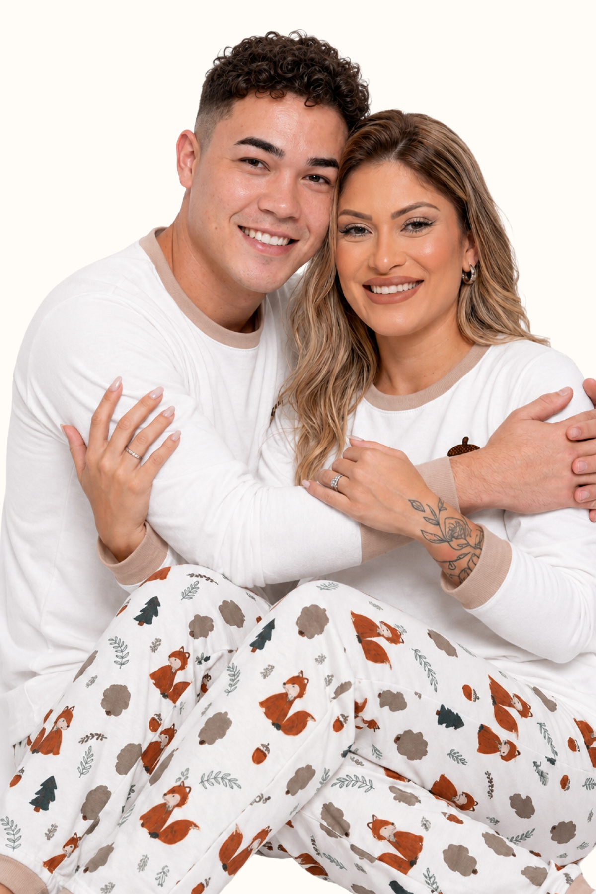 Pijama Adulto Bosque Bellota en Piel de Durazno Unisex