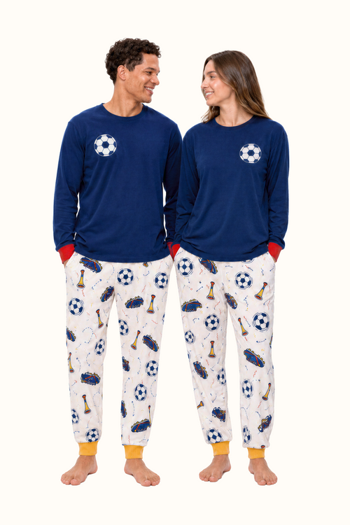 Pijama Futbol Adulto Unisex en Piel de Durazno